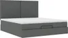vidaXL Ottoman-Bett mit Matratze Dunkelgrau 180x200 cm Produktbild-Vorschau 5