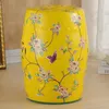Sgabello in ceramica fine Asianliving fiori gialli fatti a Anteprima dell’immagine prodotto 2