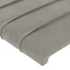 The Living Store LED Kopfteil Hellgrau 80x5x78/88 cm Samt Produktbild-Vorschau 5
