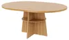 (Natural) Ausziehbarer Esstisch 110–150 cm, runder Produktbild-Vorschau 4