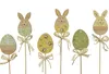 Osterstecker Osterei / Osterhase am Stab 30cm Holz 1 Stück Produktbild-Vorschau 1