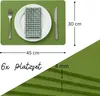 Platzsets Filz 6er Set 45x30cm, Filztischset Platzdeckchen Produktbild-Vorschau 2