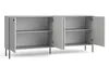 AX LIVING Commode Moderne Irelis 207 cm Gris Noir Voir les images du produit 2