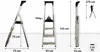 Drabest | Leiter - Stehleiter - 4 Sprossen - Aluminium - Produktbild-Vorschau 2