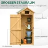 Outsunny Gartenschrank Geräteschuppen mit Fachböden Produktbild-Vorschau 4