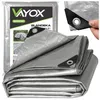 Vayox Abdeckplane 4x5m Silber 120g/m² | Gewebeplane Produktbild-Vorschau 1