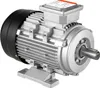 A silver electric motor with a black fan cover and a gray junction box is shown on a white background. Anteprima dell’immagine prodotto
