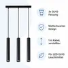 MasterLED Pendelleuchte Keon 3-flammig GU10 schwarz matt Produktbild-Vorschau 3