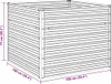 vidaXL Lit surélevé Anthracite 100 x 100 x 77 cm Acier Voir les images du produit 6