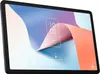 A tablet device is shown at an angle, displaying its lock screen. Produktbild-Vorschau
