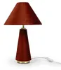 Relaxdays Tischlampe, Samtschirm & Metallfuß, E14, HD: 47 x Produktbild-Vorschau 10