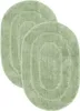 Badematten Set - 2-Teilig - 40x60 cm - Grün - Oval - Weiche Produktbild-Vorschau 1