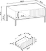 BETTSO Couchtisch Kaffetisch mit Ablage und Geriffelt Produktbild-Vorschau 6