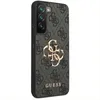 A close-up, side view of a smartphone case with a repeating Guess logo pattern and a prominent Guess logo in the center. Produktbild-Vorschau