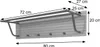 Wandgarderobe MCW-N78, 2 Kleiderstangen 4 Haken, Produktbild-Vorschau 10