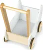 A white and wood toy walker for children. Produktbild-Vorschau