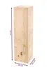 A wooden block stand with dimensions indicated. Produktbild-Vorschau