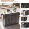 A kitchen island with various features highlighted by text overlays. Anteprima dell’immagine prodotto