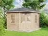 Alpholz 5-Eck Gartenhaus Monica aus Massiv-Holz, Gerätehaus Produktbild-Vorschau 4