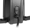 A close-up view of the power switch and cable connection on a black device. Produktbild-Vorschau