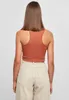 Urban Classics Top Damen Ladies Cropped Rib Top braun XL Produktbild-Vorschau 9
