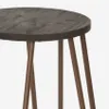 Hoher Hocker Industrielles Design Metall Holz für Bars, Produktbild-Vorschau 4