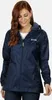 A woman wearing a navy blue rain jacket. Produktbild-Vorschau