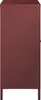 A side view of a bordeaux red sideboard on a white background. Anteprima dell’immagine prodotto