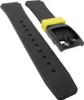 Q&Q SmileSolar | Uhrenarmband 18mm Kunststoff Schwarz/Gelb Produktbild-Vorschau 1