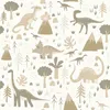 ESTAhome carta da parati dinosauri beige e grigio talpa 53 Anteprima dell’immagine prodotto 9