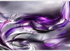Vlies Fototapete - Purple Swirls 350x245 cm Abstrakt Produktbild-Vorschau 5