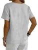 T-shirt pour femme ASKSA, en mousseline, pour l'été, Voir les images du produit 4