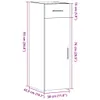 vidaXL Credenza rovere Sonoma 30x42,5x93 cm materiale a Anteprima dell’immagine prodotto 8