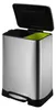 EKO - Neo-Cube Recycling Treteimer 28+18 Liter - Stainless Produktbild-Vorschau 6