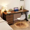 A home office setup with a desk, chair, and laptop. Podgląd zdjęcia produktu