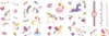AVENIR Nail Stickers and Tattoos Unicorns Náhľad obrázku produktu 2