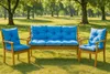 Cuscino per panca da esterno 170x60x50| colore blu| Cuscino Anteprima dell’immagine prodotto 8