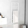 vidaXL Stojan na uteráky biely 45x10x115 cm oceľ - Stojan Náhľad obrázku produktu 8