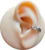 925 Sterling Silber Ohrmanschette Totenkopf Ear Cuff Produktbild-Vorschau 2