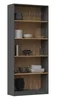 Schmales Bücherregal RAUNO – 80 cm, Eiche Artisan / Produktbild-Vorschau 2
