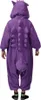 Onesie Kigurumi Pigiama Pokemon Gengar Travestimento Anteprima dell’immagine prodotto 3