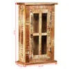 vidaXL Szafka ścienna z litego starego drewna 44x21x72 cm Podgląd zdjęcia produktu 12