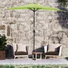Angel Living 270cm Ombrellone mezzo rotondo in alluminio e Anteprima dell’immagine prodotto 11