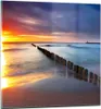 Bilder auf glas - Meer Küste Strand Sonnenaufgang - 40x40cm Produktbild-Vorschau 1
