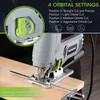 WORKPRO 600W Stichsäge mit 3000 SPM – 6 Geschwindigkeiten, Produktbild-Vorschau 3