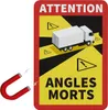Magnetschild Toter Winkel / Angles Morts Warnung Produktbild-Vorschau 1