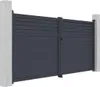 Drehkreuztür aus anthrazitfarbenem Aluminium B 355 x H 181 Produktbild-Vorschau 5