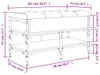 vidaXL Lavica na topánky čierna 82x42x45 cm Materiál na Náhľad obrázku produktu 6
