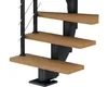 Pertura Mittelholmtreppe Alena Eiche Leimholz Anthrazit Produktbild-Vorschau 2