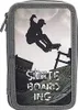 Idena Federmappe Triple Skateboard grau 47 Teile Produktbild-Vorschau 2